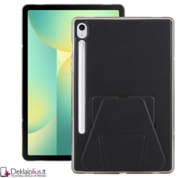 Dirbtinės odos nugarėlė su sulankstomu magnetiniu laikikliu - juodas (Samsung Tab S9 (SM-X710-SM-X716/Tab S9 Fe (X510-X516B/Tab S10 Fe/Tab S10 Lite) Dirbtinės odos nugarėlė su sulankstomu magnetiniu laikikliu - juodas (Samsung Tab S9 (SM-X710-SM-X716/Tab S9 Fe (X510-X516B/Tab S10 Fe/Tab S10 Lite)